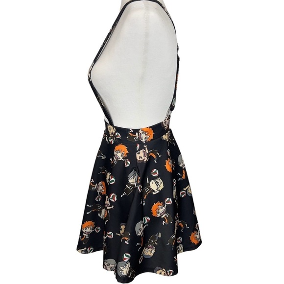 Hot Topic Haikyu Chibi Japanese Character Cosplay Anime Suspender Mini Skirt - Picture 5 of 12